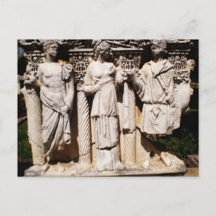 Oude reliëfgravures sculpturen in Turkije Briefkaart