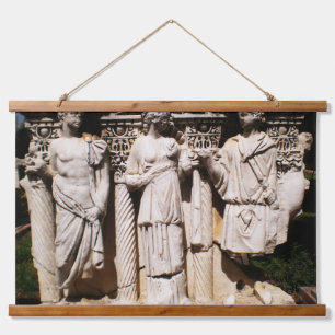 Oude reliëfgravures sculpturen in Turkije Hangend Wandkleed