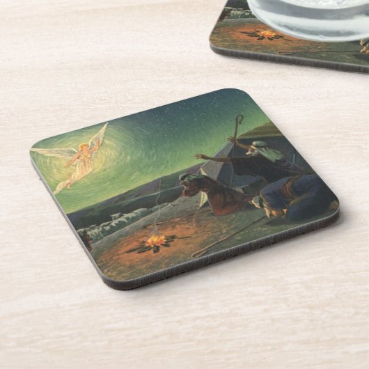 Oude Religie, Boodschap aan de Herders Bier Onderzetter (Linkerzijde)