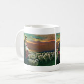 Oude Religie, Christus Goede Herder met Kudde Koffiemok (Voorkant links)