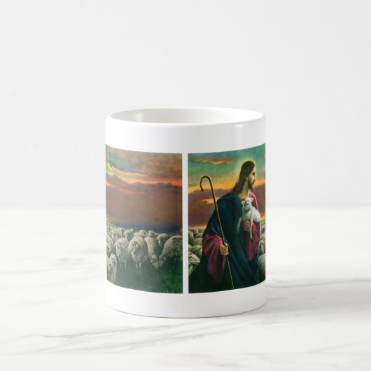 Oude Religie, Christus Goede Herder met Kudde Koffiemok (Center)