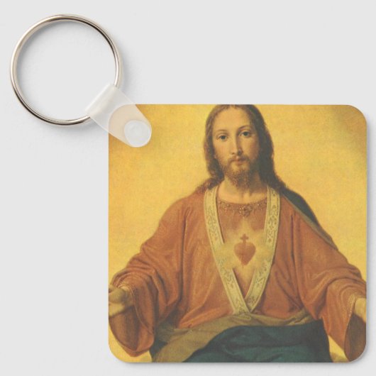 Oude Religie, Heilig Hart van Jezus Christus Sleutelhanger (Voorkant)