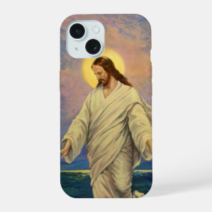 Oude Religie, Jezus Christus loopt op water iPhone 15 Hoesje
