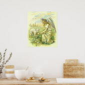 Oude Religie, Victoriaanse Paasengel met Lam Poster (Keuken)