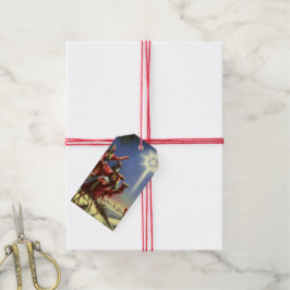 Oude religie, wijze mannen met ster van Bethlehem Cadeaulabel
