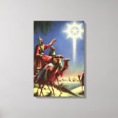 Oude Religie, Wijzen met Ster van Bethlehem Canvas Afdruk (Voorkant)
