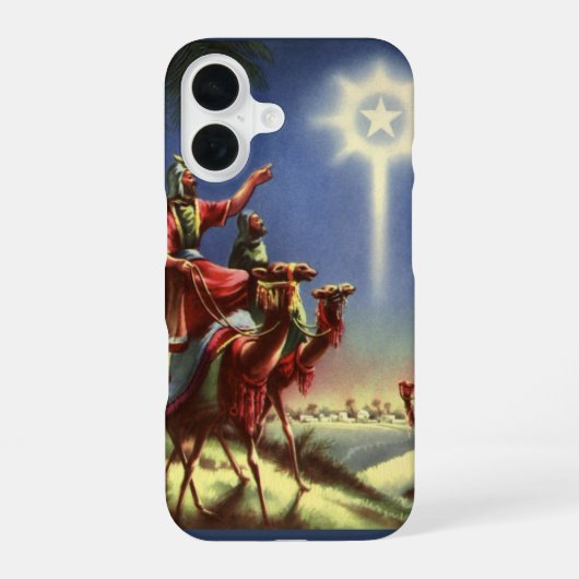 Oude religie, Wijzen met Ster van Bethlehem iPhone 16 Hoesje (Achterkant)