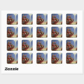 Oude religie, Wijzen met Ster van Bethlehem Vierkante Sticker (Vel)