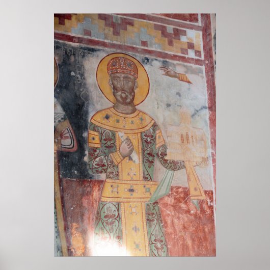 Oude religieuze kunst poster (Voorkant)