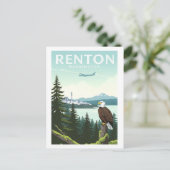 Oude Renton Washington Briefkaart (Staand voorkant)