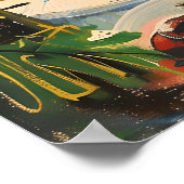Oude restauranterinterieurprint Elegant diner Poster (Hoek)