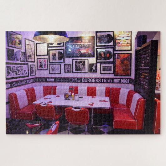 oude restaurantpuzzel legpuzzel (Horizontaal)