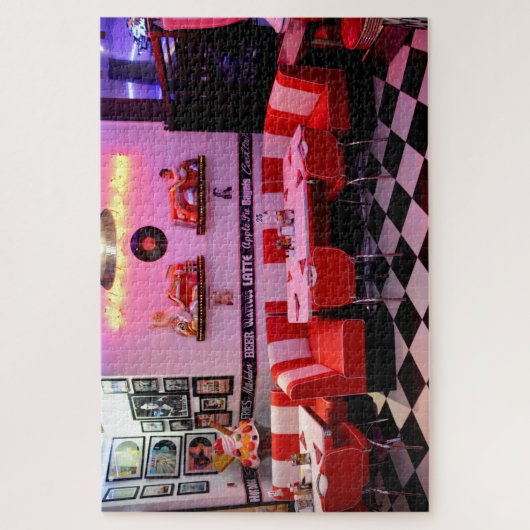 oude restaurantpuzzel legpuzzel (Verticaal)