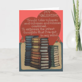 Oude Retro Boekliefhebbers Valentijnkaart Feestdagen Kaart