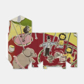 Oude Retro Circus Dieren Ring Thema Bedankdoosjes (Uitgevouwen)