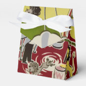 Oude Retro Circus Dieren Ring Thema Bedankdoosjes (Voorkant Zijde)