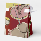 Oude Retro Circus Dieren Ring Thema Bedankdoosjes (Achterkant)