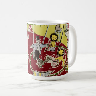 Oude Retro Circus Dieren Ring Thema Koffiemok
