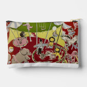 Oude Retro Circusdieren Ring Thema Etui (Achterkant)