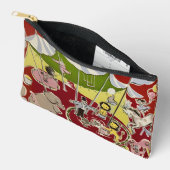 Oude Retro Circusdieren Ring Thema Etui (Open)
