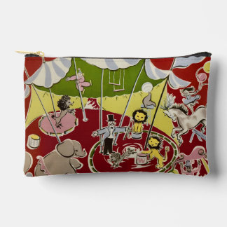 Oude Retro Circusdieren Ring Thema Etui