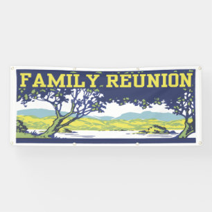 Oude Retro Familiestamboom Spandoek