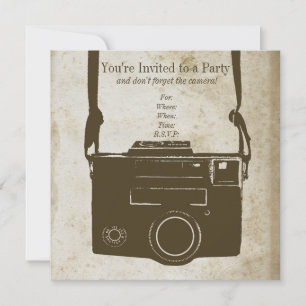 Oude Retro Film Camera op Antiek papier Kaart