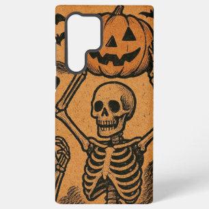 Oude/Retro Halloween skeletten Samsung Galaxy Hoesje