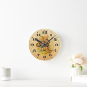 Oude retro kinderen ronde klok (Huis)