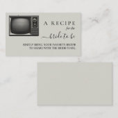 Oude Retro Krant Bruiloft Feest Informatiekaartje (Voorkant / Achterkant)