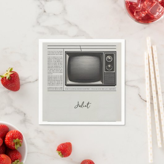 Oude Retro Krant Bruiloft Feest Servet (Insitu)