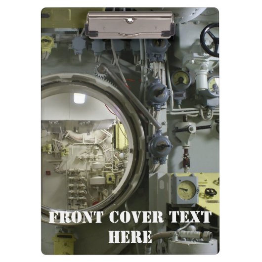 oude retro-onderzeeboot klembord (Voorkant)