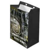 oude retro-onderzeeboot medium cadeauzakje (Voorkant Gekanteld)