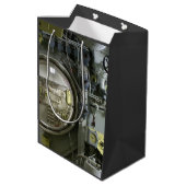 oude retro-onderzeeboot medium cadeauzakje (Achterkant Gekanteld)