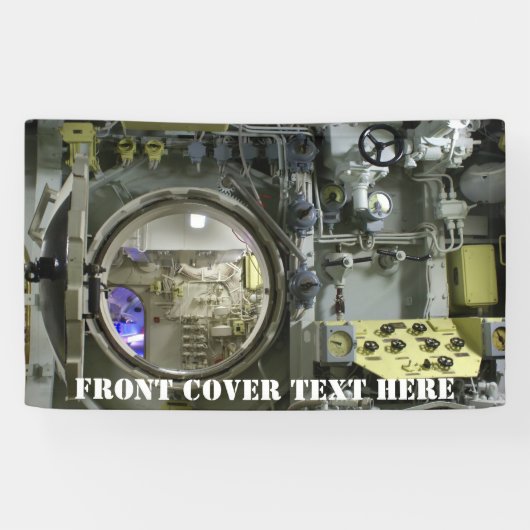 oude retro-onderzeeboot spandoek (Horizontaal)