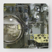 oude retro-onderzeeboot vierkante klok (Voorkant)