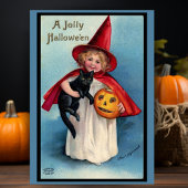 Oude Retro Prettig Halloween Persoonlijk Feestdagen Kaart