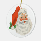 Oude  Retro Santa Claus Keramisch Ornament (Links)