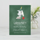 Oude retro tuinfestiviteiten groene krijtbord kaart (Staand voorkant)