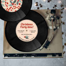 Oude Retro Vinylplaat Muziek Kerstfeest