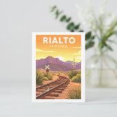 Oude Rialto Californië Briefkaart (Staand voorkant)