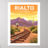 Oude Rialto Californië Poster (Voorkant)