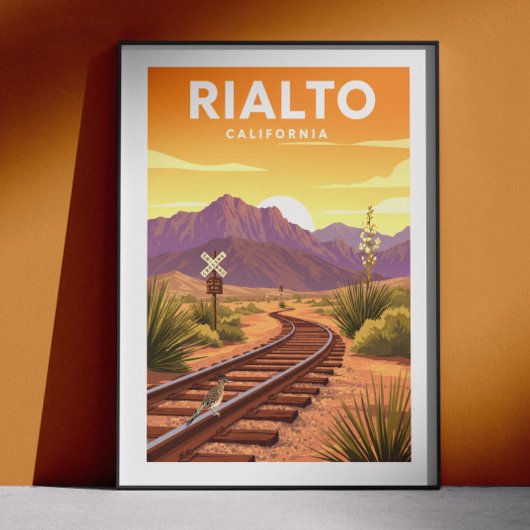 Oude Rialto Californië Poster