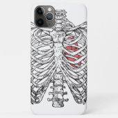 Oude ribbenkast- en hartanatomie Halloween Case-Mate iPhone Case (Achterkant)