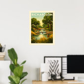 Oude Richardson Texas Poster (Thuiskantoor)