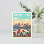 Oude Richmond Virginia Briefkaart (Staand voorkant)