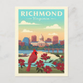 Oude Richmond Virginia Briefkaart (Voorkant)