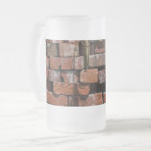 Oude riemen Abstracte Mok van geblazen glas (Voorkant links)