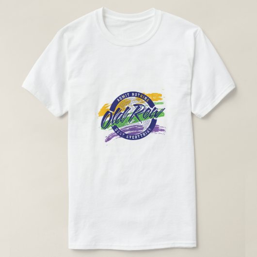 Oude Rij Mardi Gras Cirkel T-shirt (Design voorkant)