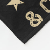 Oude rijen roken vlees en klappende wangen Grappig Fleece Deken (Hoek)